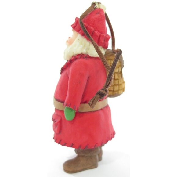 HALLMARK Christmas Ornament KRIS KRINGLE rustic old fashion Santa Claus 2003 - Picture 4 of 6